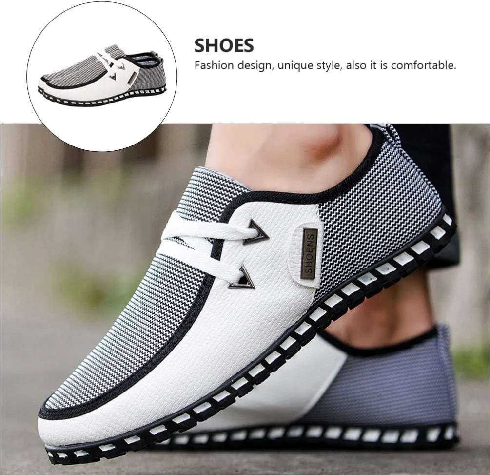 1 Pair Men Driving Shoes Breathable Casual Gommino Shoes Fashion Sneakers