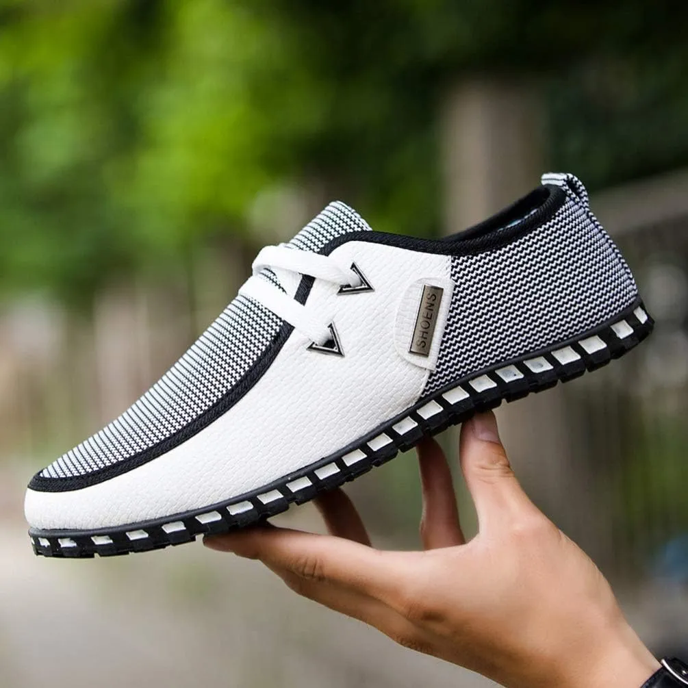1 Pair Men Driving Shoes Breathable Casual Gommino Shoes Fashion Sneakers