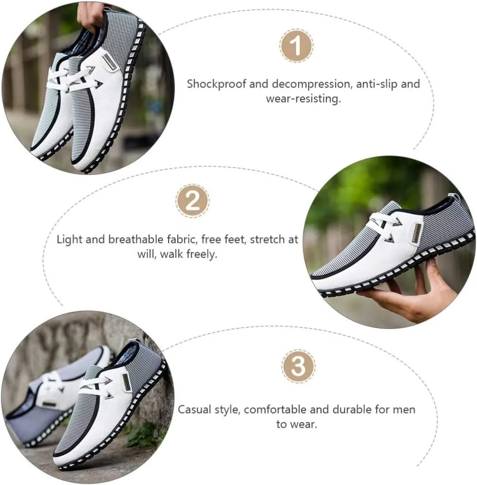 1 Pair Men Driving Shoes Breathable Casual Gommino Shoes Fashion Sneakers