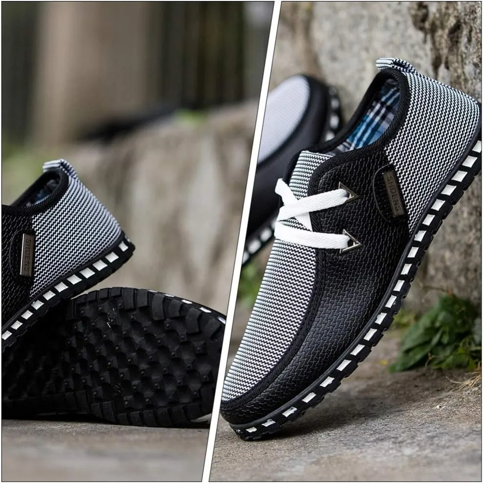 1 Pair Men Driving Shoes Breathable Casual Gommino Shoes Fashion Sneakers