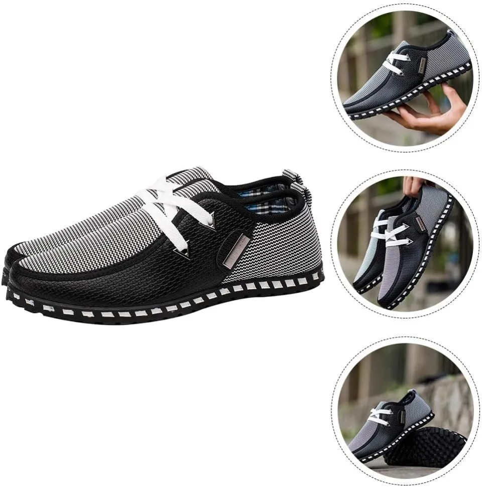 1 Pair Men Driving Shoes Breathable Casual Gommino Shoes Fashion Sneakers