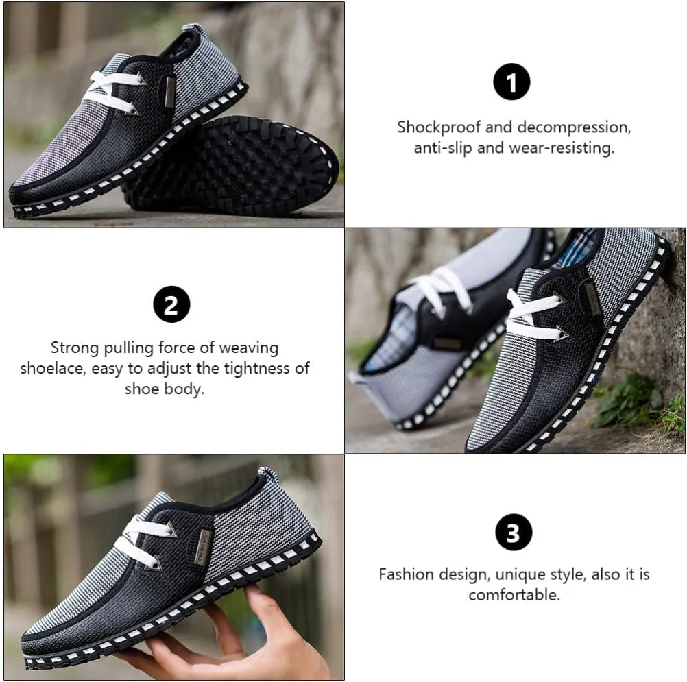 1 Pair Men Driving Shoes Breathable Casual Gommino Shoes Fashion Sneakers