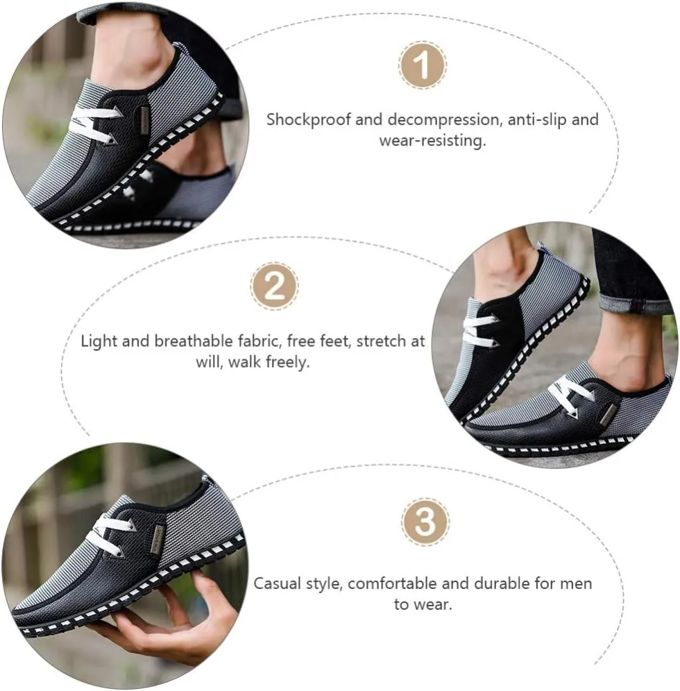 1 Pair Men Driving Shoes Breathable Casual Gommino Shoes Fashion Sneakers