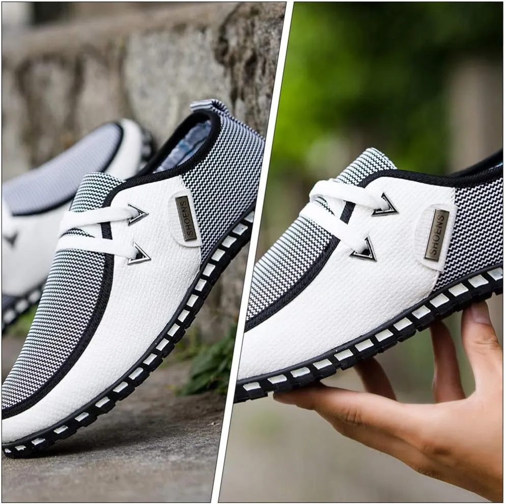 1 Pair Men Driving Shoes Breathable Casual Gommino Shoes Fashion Sneakers
