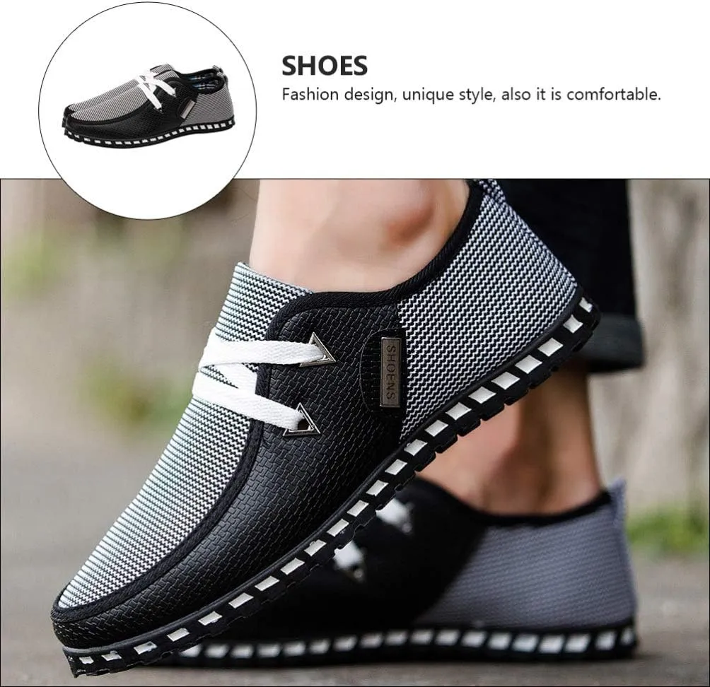 1 Pair Men Driving Shoes Breathable Casual Gommino Shoes Fashion Sneakers