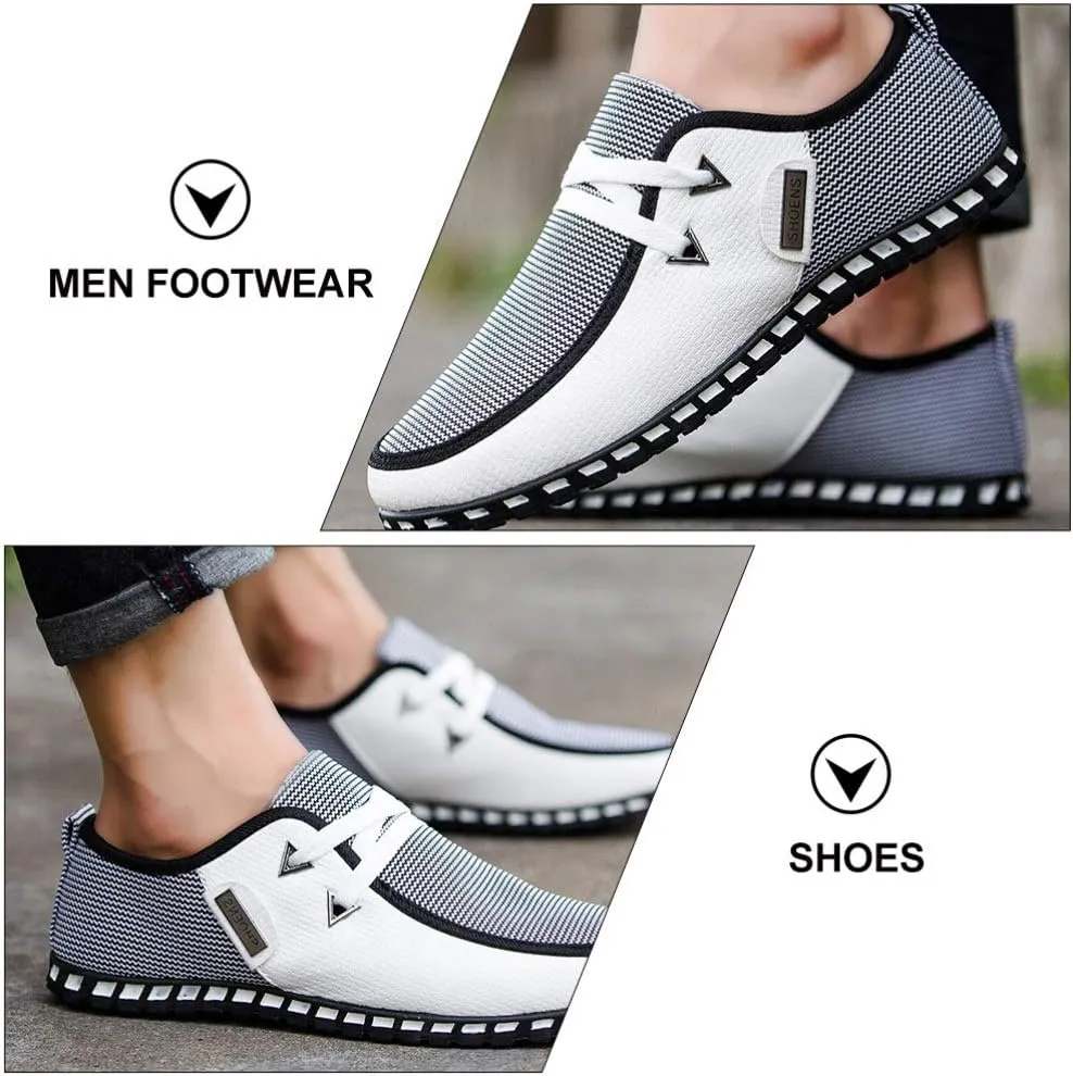 1 Pair Men Driving Shoes Breathable Casual Gommino Shoes Fashion Sneakers