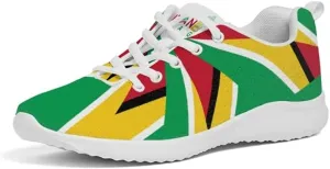 Abstract Women's Athletic Sneakers, 5, Multi
