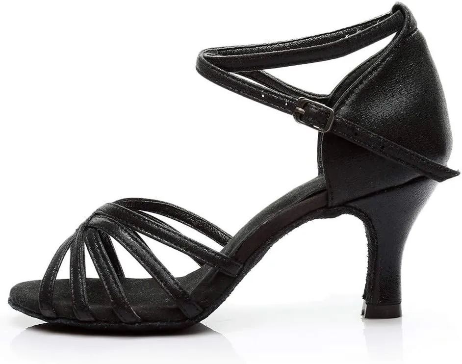 Ankle Strap Kitten Heel Womens Heel Sandals Buckle Crisscross Women's Heeled Sandals Women Heeled Sandals