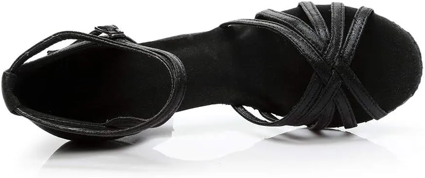 Ankle Strap Kitten Heel Womens Heel Sandals Buckle Crisscross Women's Heeled Sandals Women Heeled Sandals