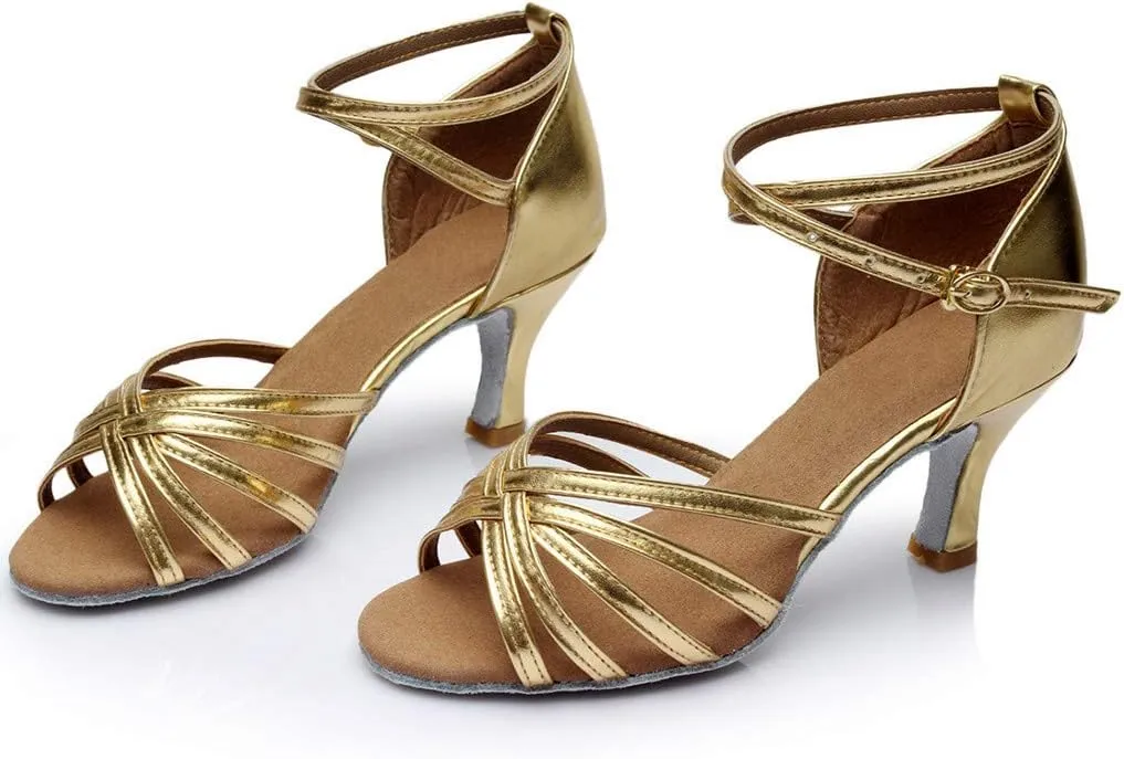 Ankle Strap Kitten Heel Womens Heel Sandals Buckle Crisscross Women's Heeled Sandals Women Heeled Sandals