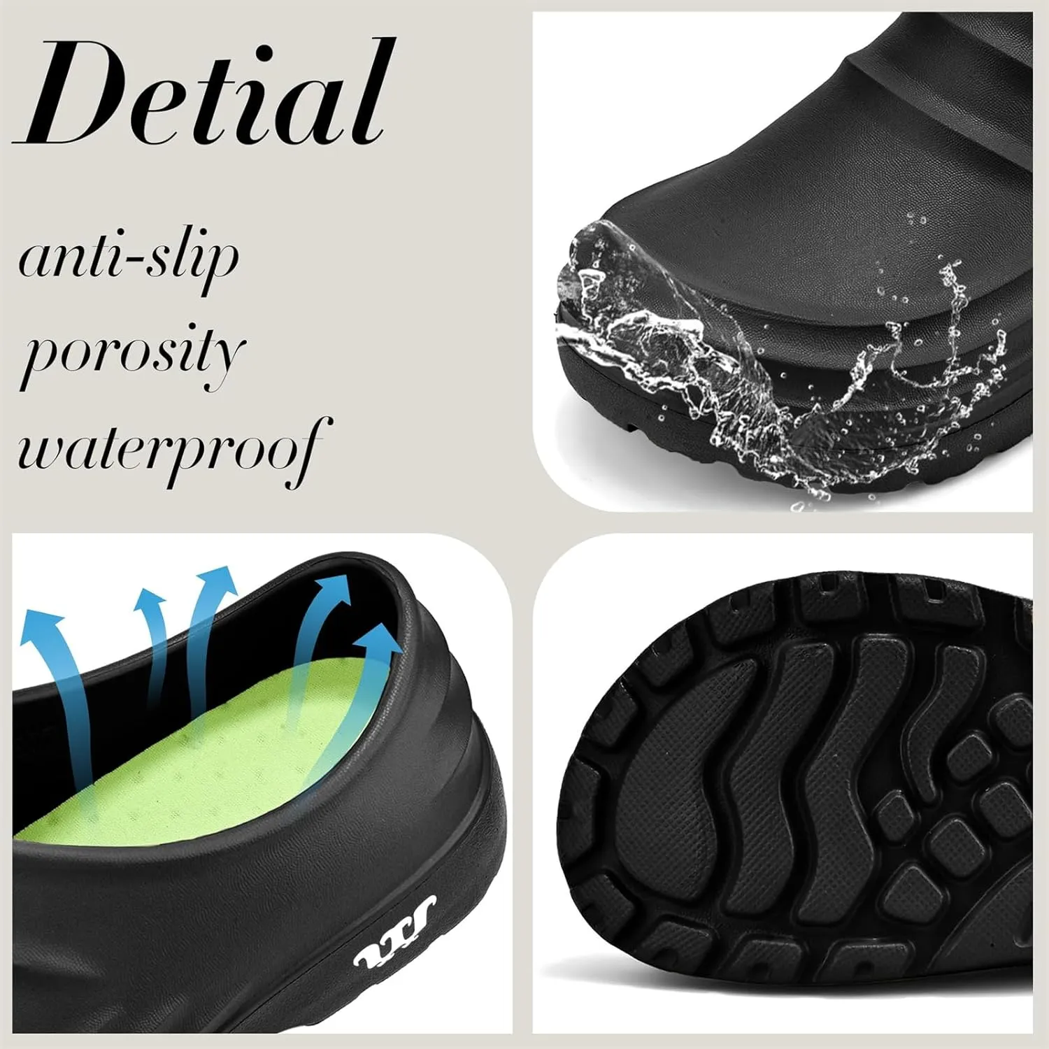 Armadillo Clogs for Men & Women Non Slip Work Shoes Safety Kitchen Chef Shoe Waterproof Wide Width Sneakers Comfortable Garden Shoes Slip-On Outdoor Beach Footwear Arch Support Nursing Slippers