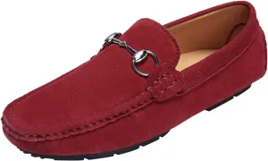 Asifn Men's Casual Leather Loafers Fashion Walking Flat Slip-On Lightweight Driving Shoes