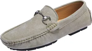 Asifn Men's Casual Leather Loafers Fashion Walking Flat Slip-On Lightweight Driving Shoes