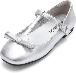 Balabala Toddler Girls Mary Jane Flats Ballet Shoes,Little Girl Princess Dress Shoes for School, Party and Wedding