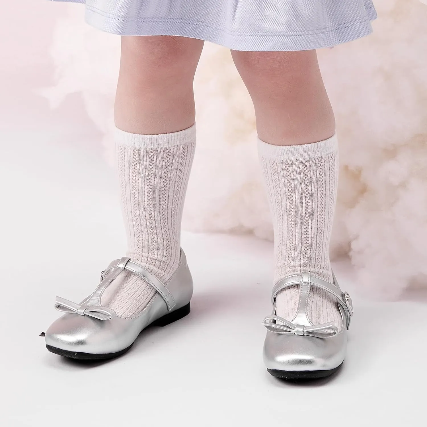 Balabala Toddler Girls Mary Jane Flats Ballet Shoes,Little Girl Princess Dress Shoes for School, Party and Wedding