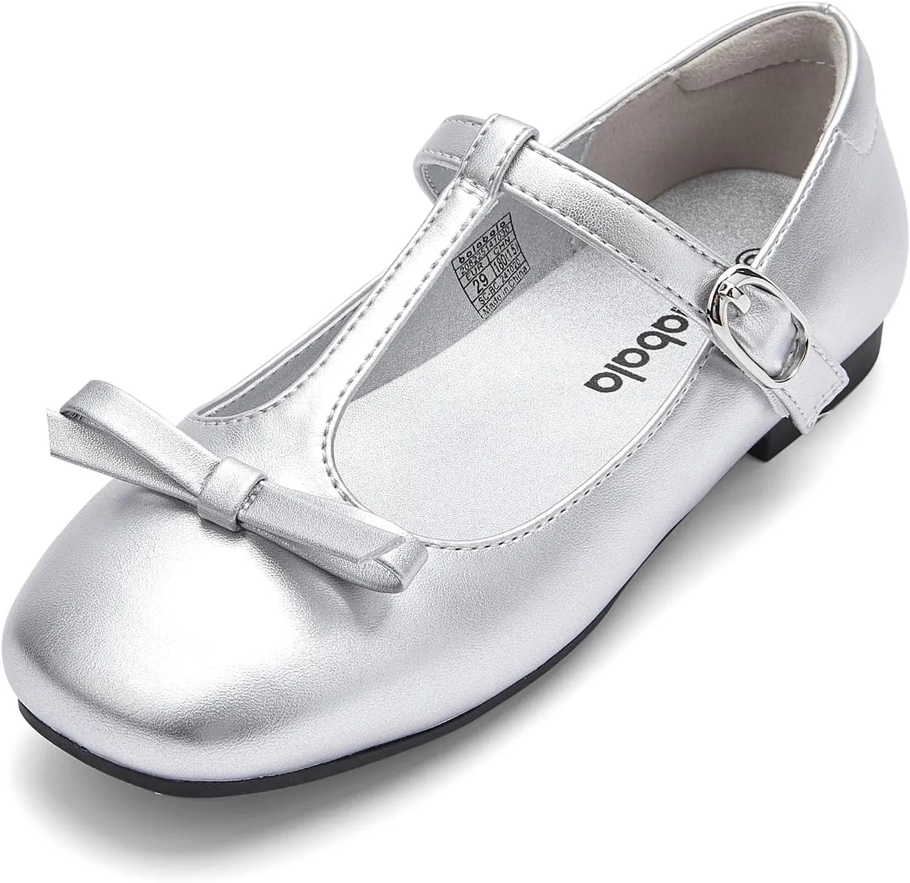 Balabala Toddler Girls Mary Jane Flats Ballet Shoes,Little Girl Princess Dress Shoes for School, Party and Wedding