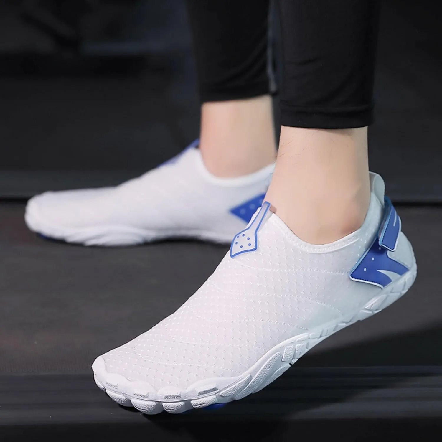 Beach Water Shoes Mens Womens Wetsuit Boots Quick Dry Water Pool Trainer Sport Shoes for Swim Surf Beach Boating Snorkeling Diving Running Yoga High Top Barefoot Water Socks for Men Women