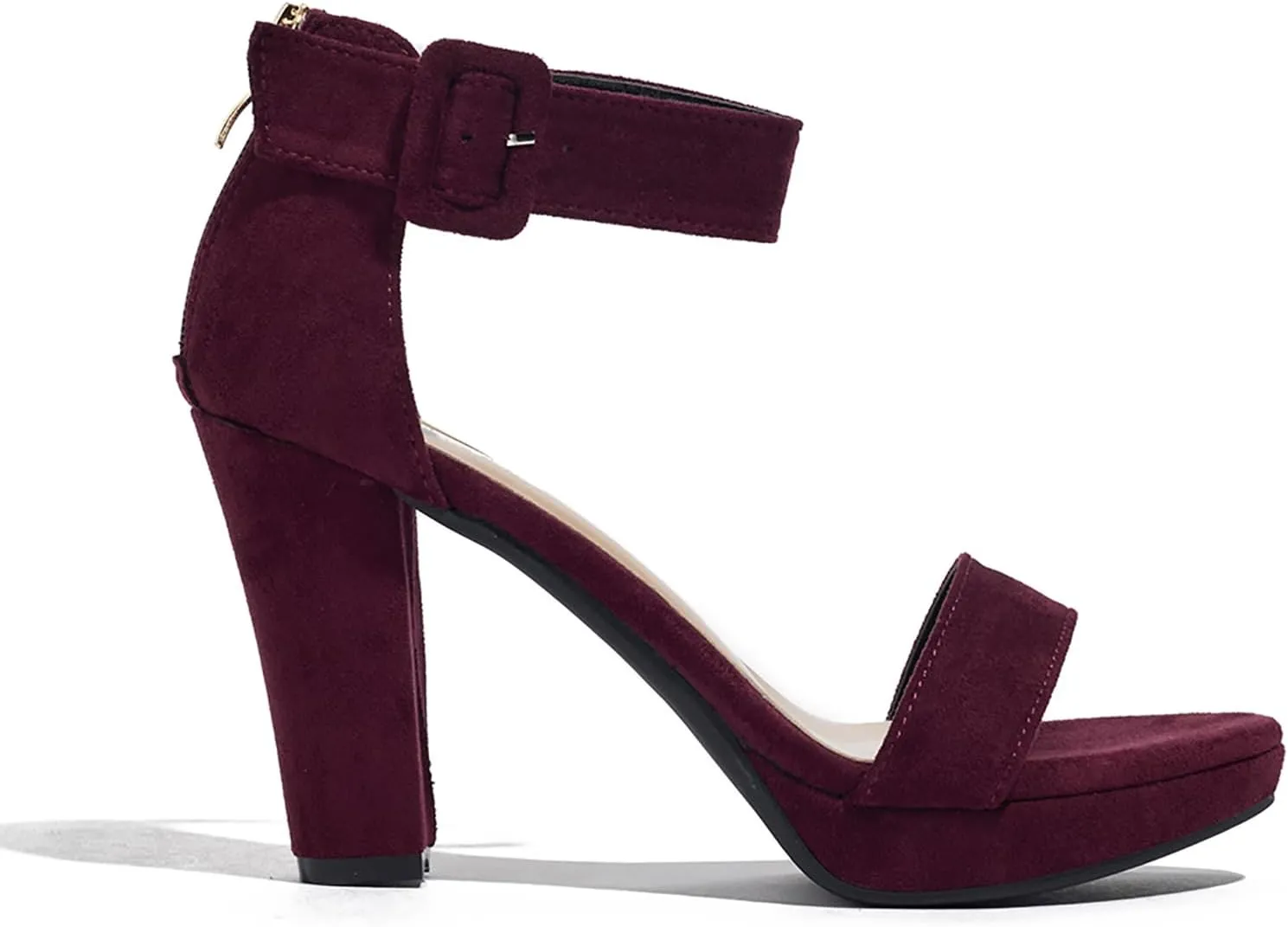 Block Heeled Platform Sandals Chunky Open Toe Shoes for Women