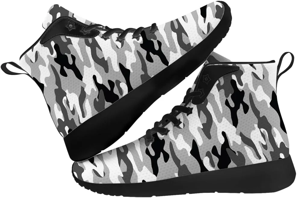 Camouflage Shoes for Men Women High Top Sneakers Gifts for Women Men