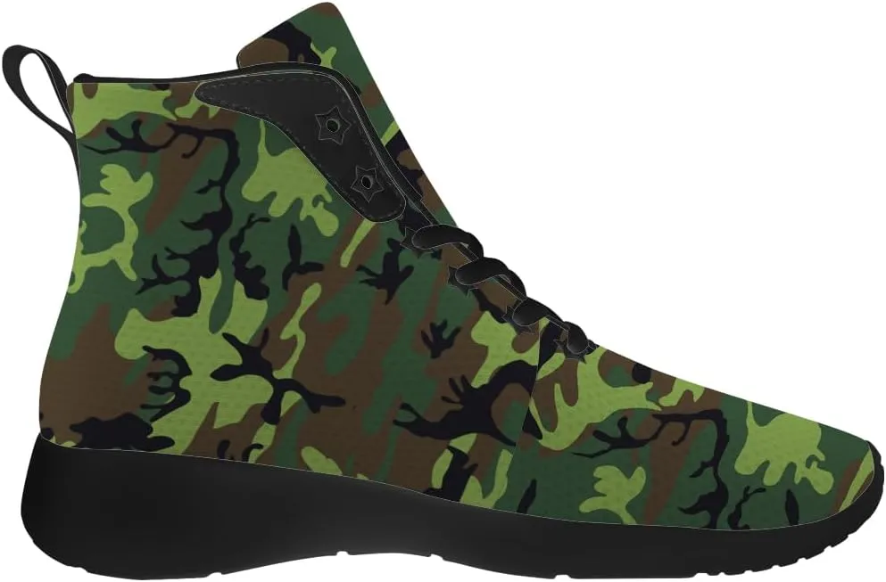 Camouflage Shoes for Men Women High Top Sneakers Gifts for Women Men