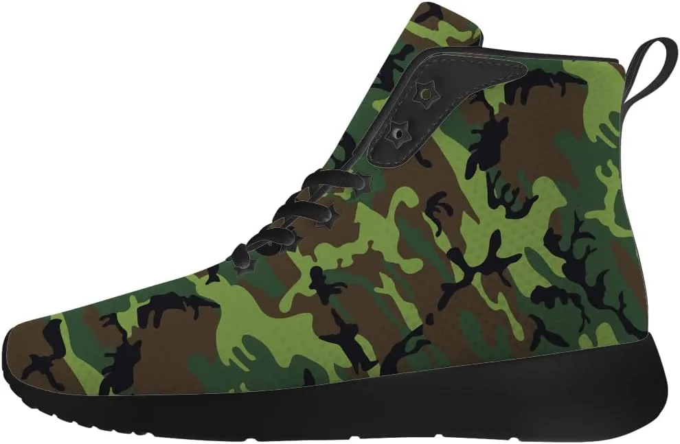 Camouflage Shoes for Men Women High Top Sneakers Gifts for Women Men