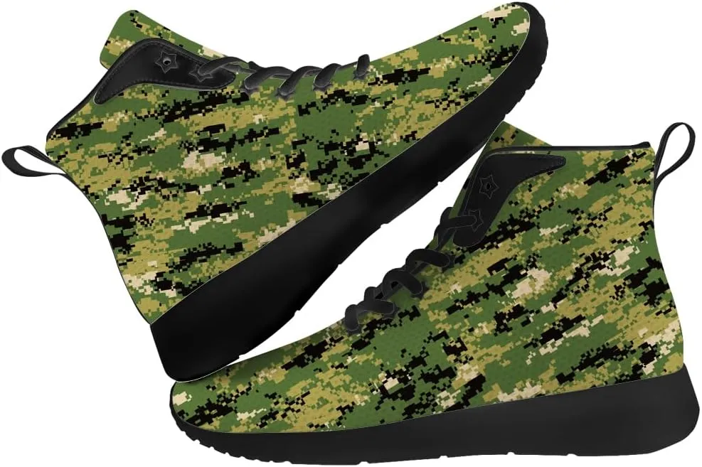 Camouflage Shoes for Men Women High Top Sneakers Gifts for Women Men