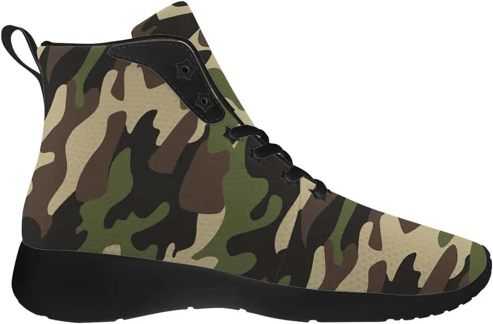 Camouflage Shoes for Men Women High Top Sneakers Gifts for Women Men