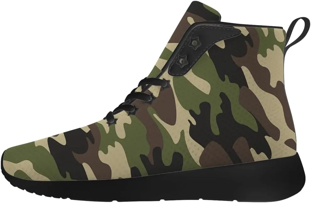 Camouflage Shoes for Men Women High Top Sneakers Gifts for Women Men