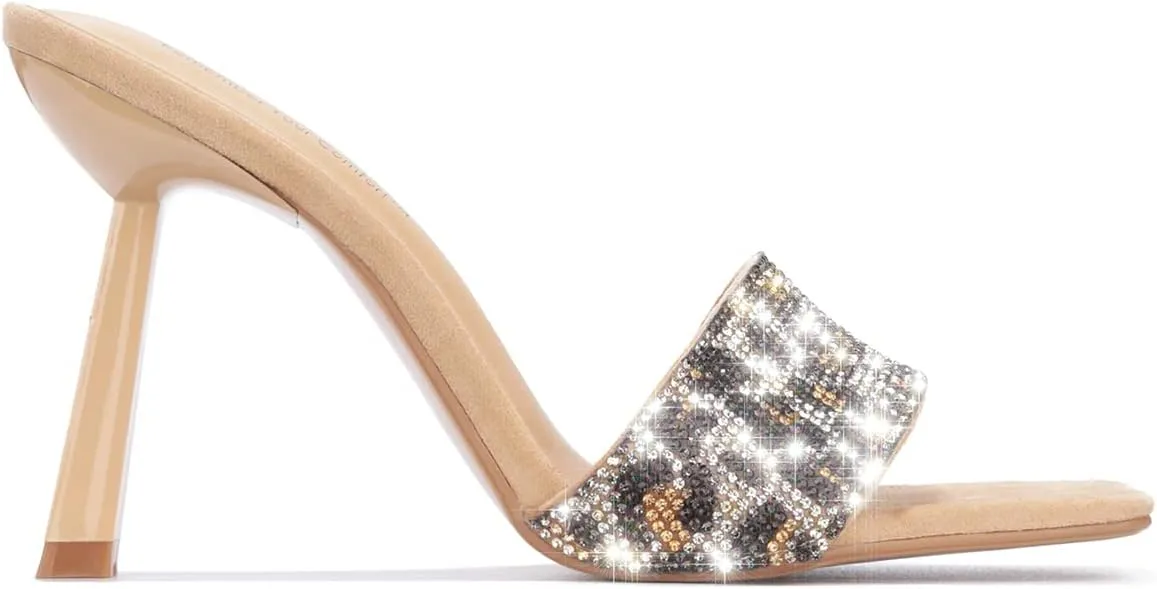 Cape Robbin Asia Sexy Stiletto High Heels for Women, Square Open Toe Shoes Heels