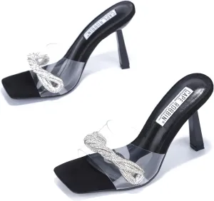 Cape Robbin Asia Sexy Stiletto High Heels for Women, Square Open Toe Shoes Heels