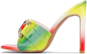 Cape Robbin Briar Sexy Stiletto High Heels for Women, Square Open Toe Shoes Heels