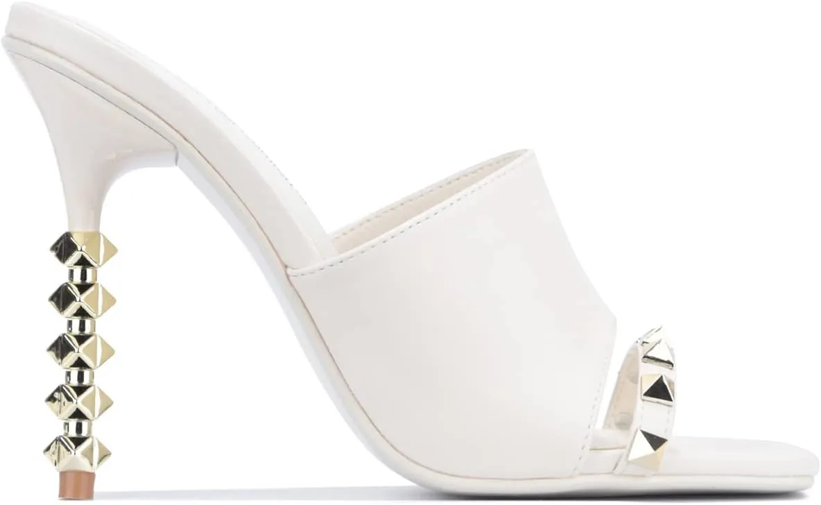 Cape Robbin Kamile Sexy Stiletto High Heels for Women, Square Open Toe Shoes Heels