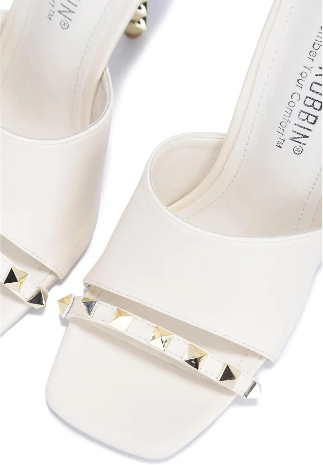 Cape Robbin Kamile Sexy Stiletto High Heels for Women, Square Open Toe Shoes Heels