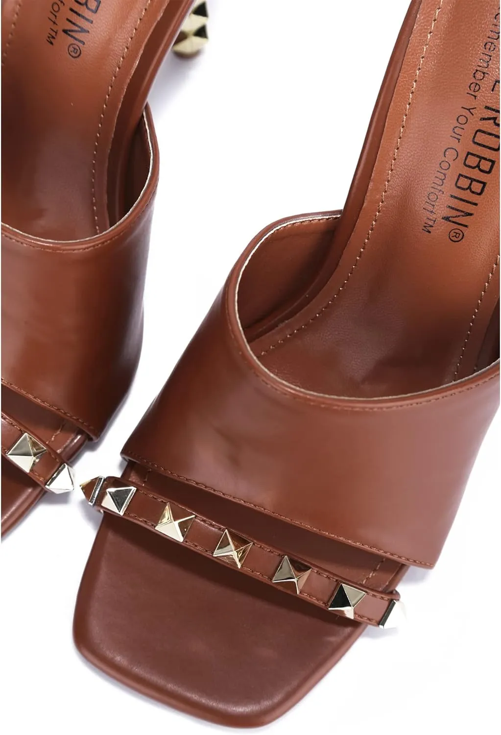 Cape Robbin Kamile Sexy Stiletto High Heels for Women, Square Open Toe Shoes Heels