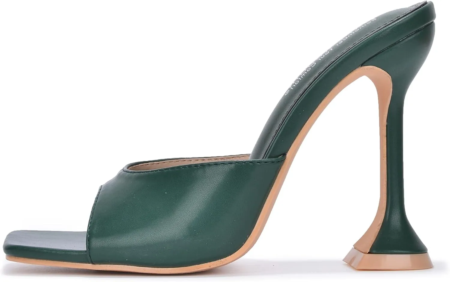 Cape Robbin Lithe Sexy High Heels for Women, Square Open Toe Shoes Heels