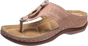 Cathalem Sandals For Women With Arch Support Wedge Sandals Close Toe Sandals Breathable Hollow Out Loaf Sandals Shoes