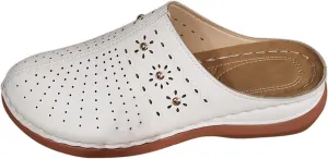 Clogs for Women Close Toe Wedge Sandals Summer Slip On Orthopedic Sandals with Arch Support Comfortable Slingback Mules