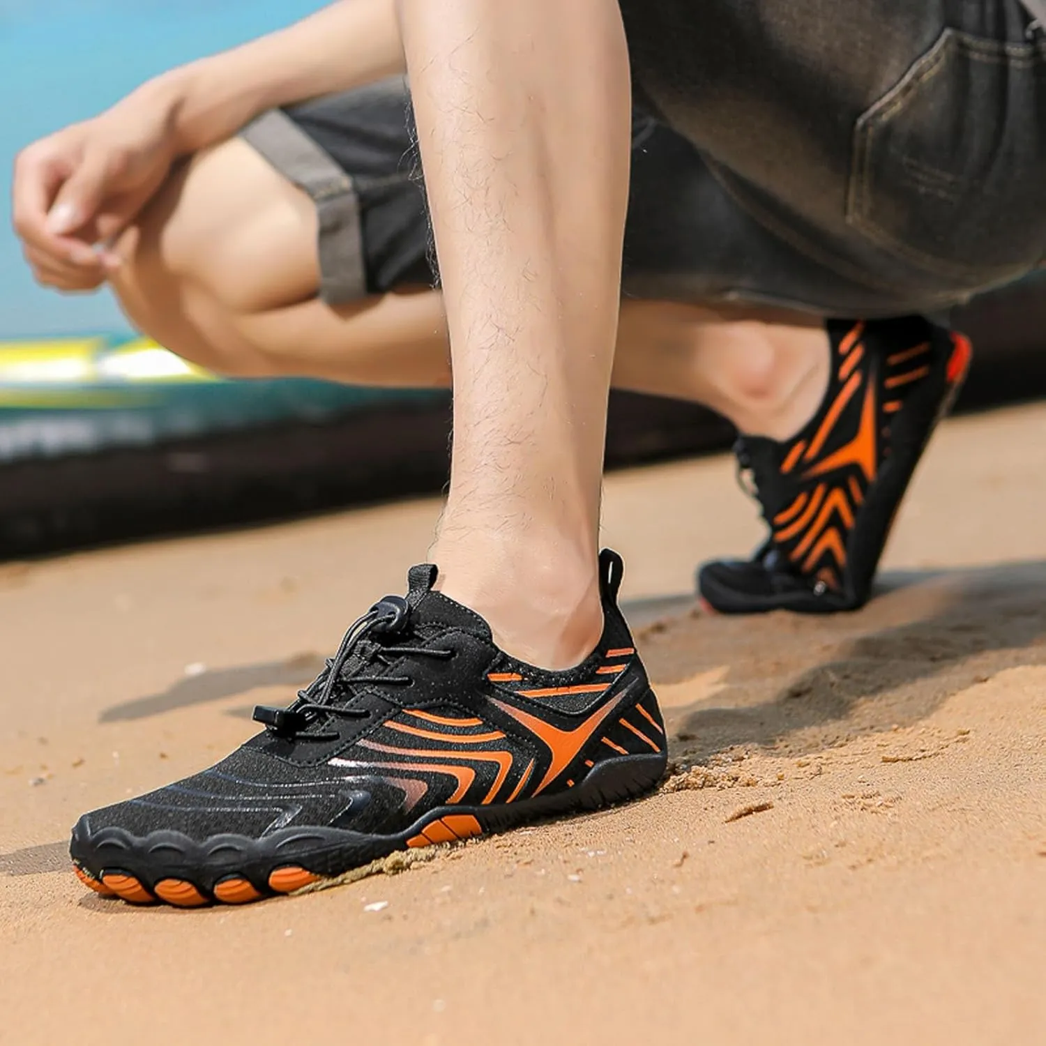 Couples All Seasons Five Finger Water Shoes Swimming Shoes Men and Women Multifunctional Yoga Shoes 1010