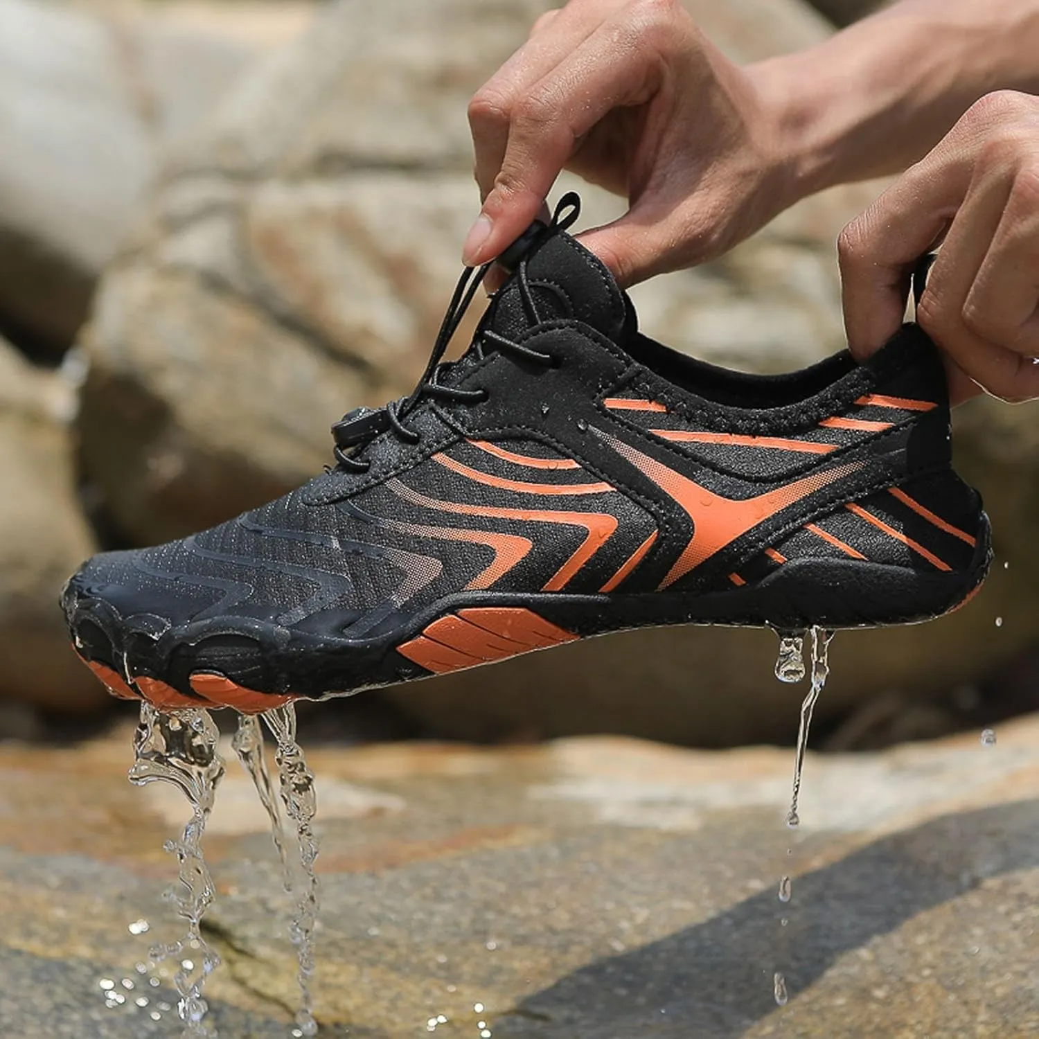 Couples All Seasons Five Finger Water Shoes Swimming Shoes Men and Women Multifunctional Yoga Shoes 1010