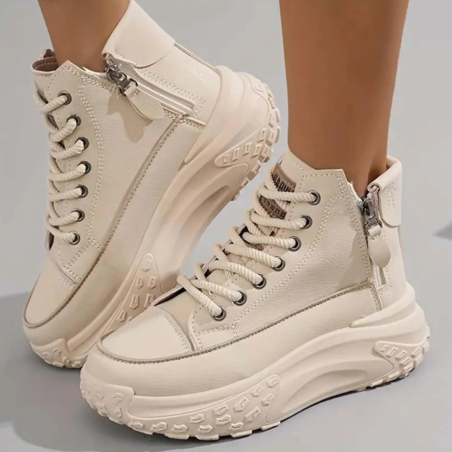 Fashion Sneakers For Women 2024 Platform,Womens White Platform Sneakers Canvas Platform Shoes for Women Black Casual Tennis Shoes Comfortable Walking Shoes for Women Lace Up High Top Sneakers