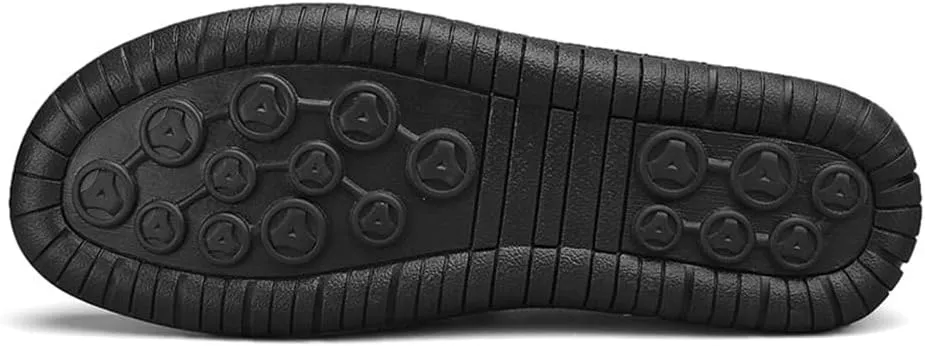 Genuine Leather Men's Handmade Slip on Loafers Soft Breathable Walking Driving Shoes