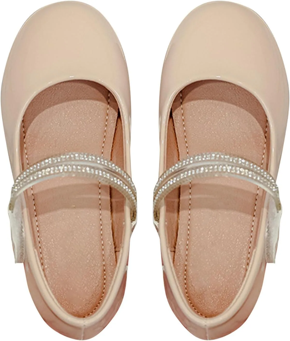 Girls Dress Shoes Ballerina Flat𝐬 Kids Toddler Mary Jane Low Heels Leather Student 𝗨niform Shoes for School