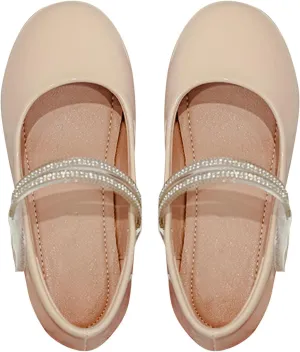 Girls Dress Shoes Ballerina Flat𝐬 Kids Toddler Mary Jane Low Heels Leather Student 𝗨niform Shoes for School