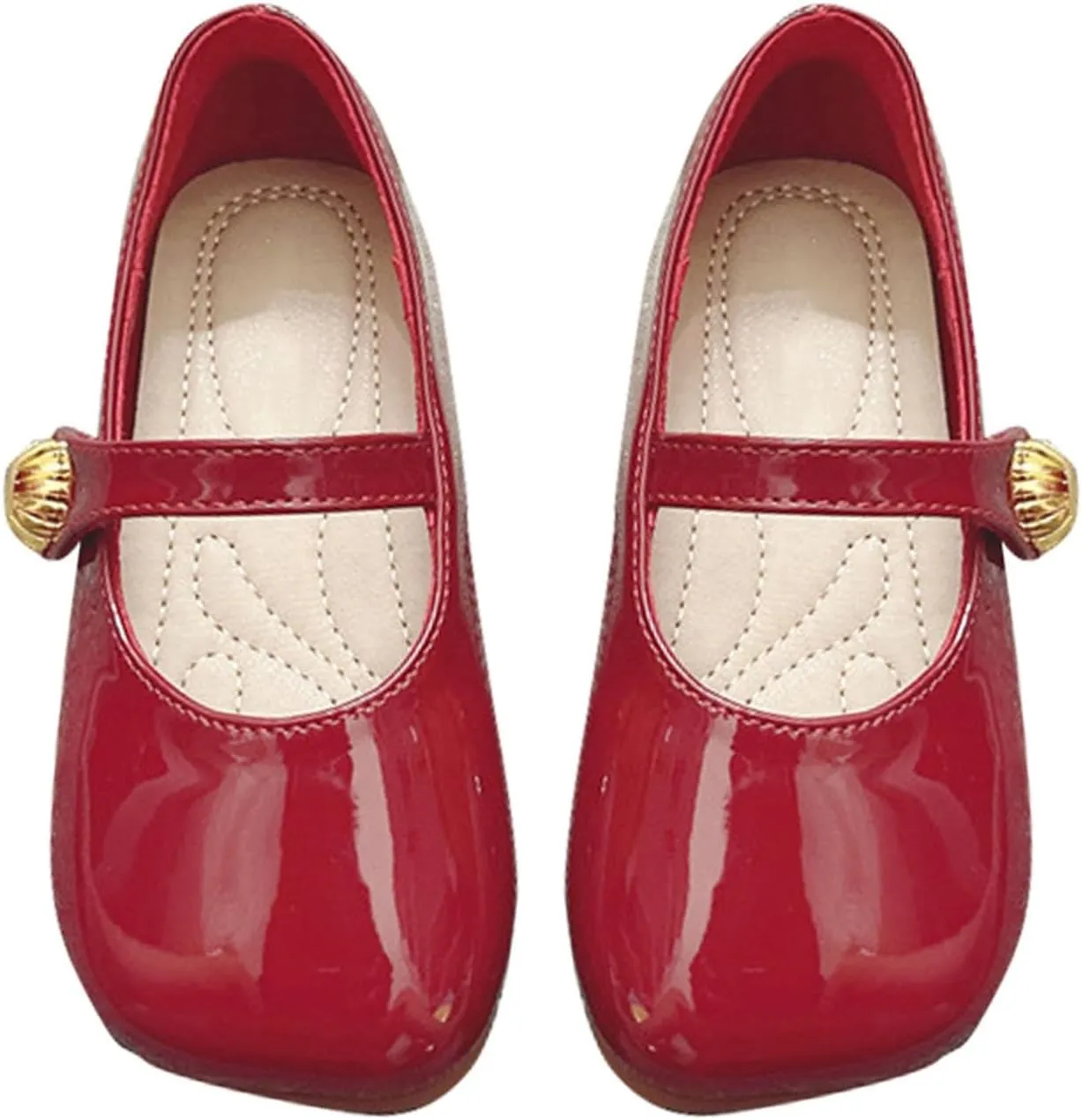 Girls' Leather Shoes Spring/Autumn Solid Color Flat Bottomed Low Top Breathable Non Slip Casual baby girls' clothes