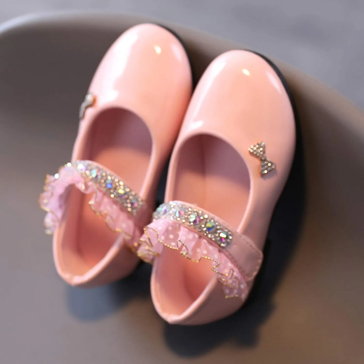 Girls Mary Jane Toddler Girl Dress Shoes Flower Girl Shoes Toddler Girl Ballet Flat for Wedding Party School Kid Shoes