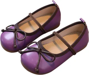 Girls Shoes Children Shoes Non Slip Soft Sole Leather Shoes Bowknot Single Shoes girls size 4 clothes