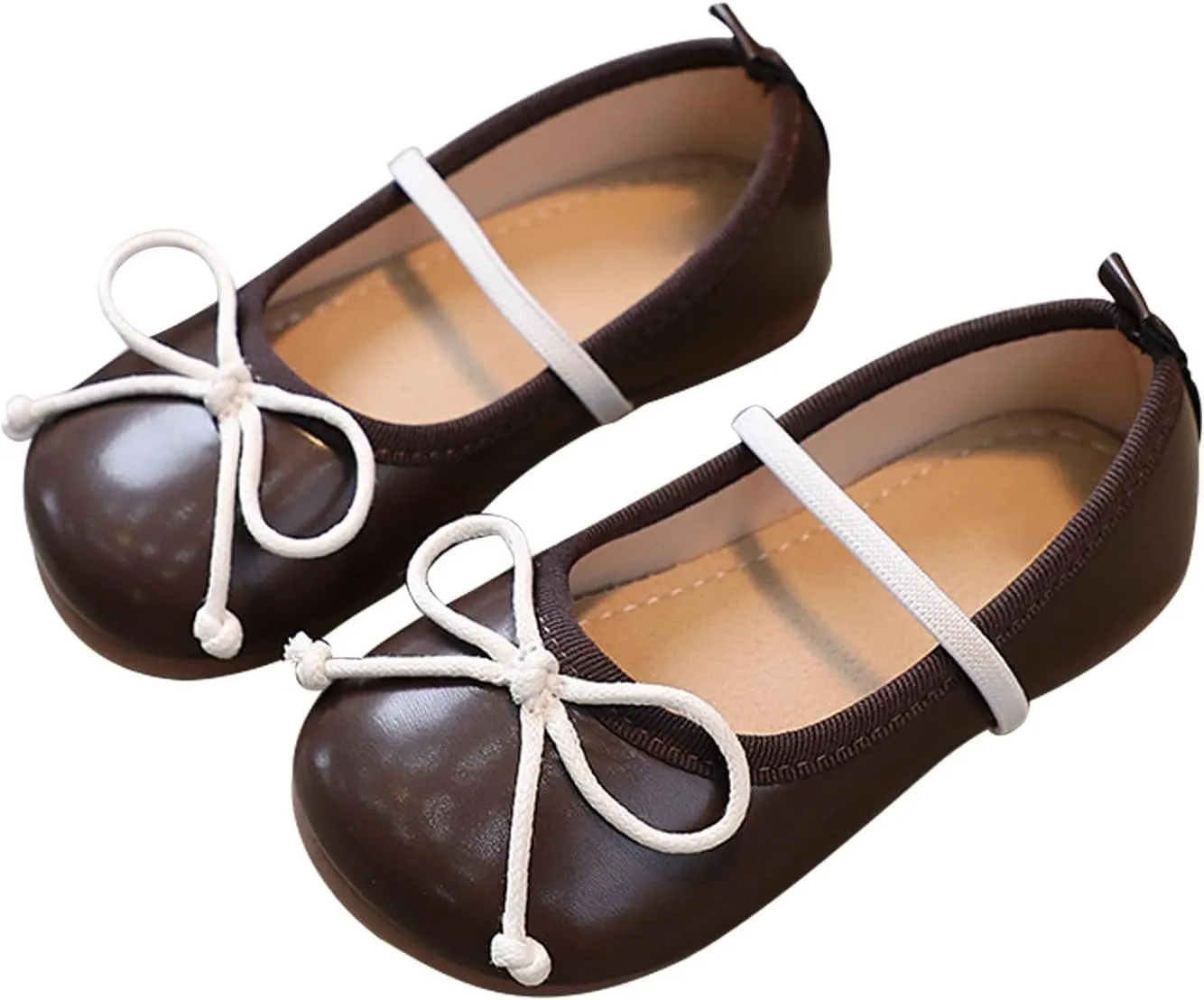 Girls Shoes Children Shoes Non Slip Soft Sole Leather Shoes Bowknot Single Shoes girls size 4 clothes
