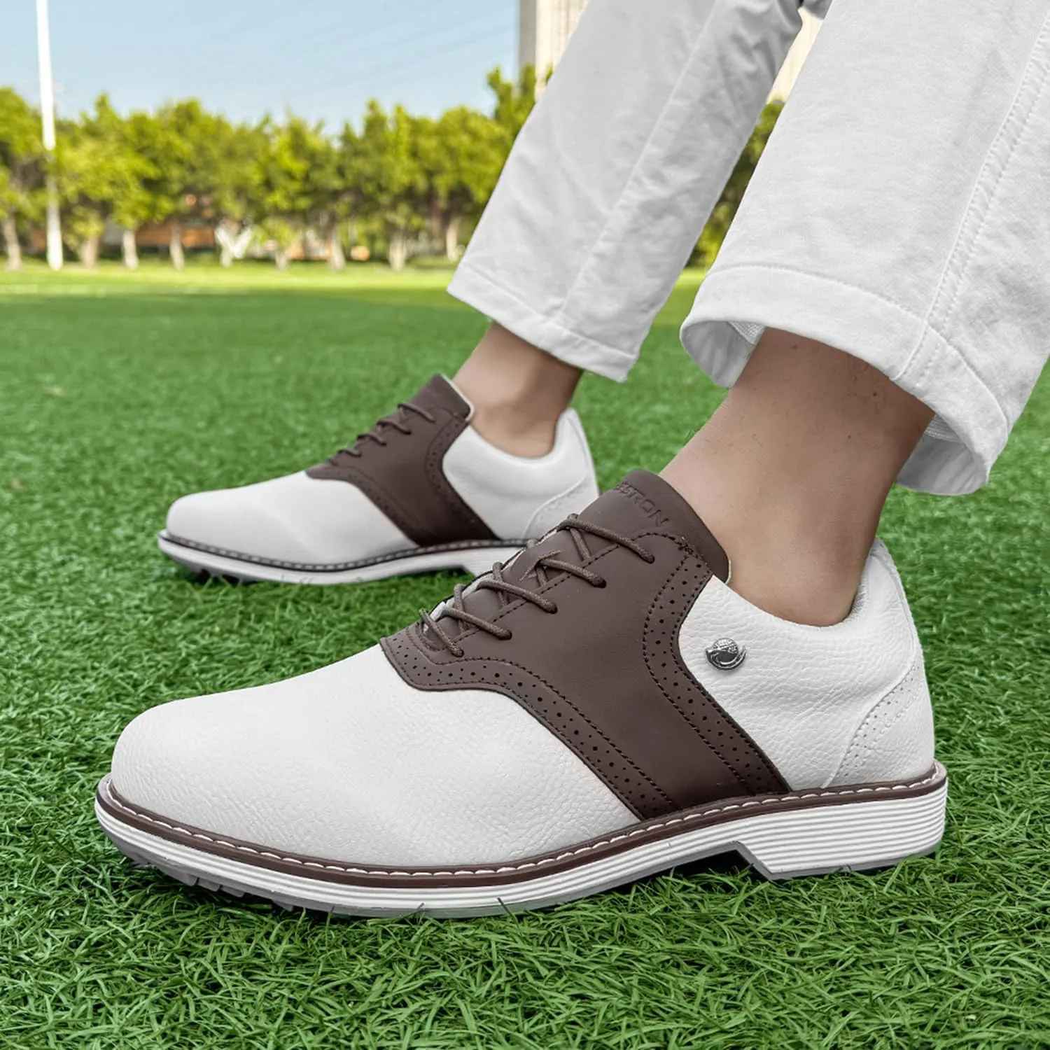 Golf Shoes Men Professional Spikeless Golf Shoes Comfortable Walking Footwears for Golfers