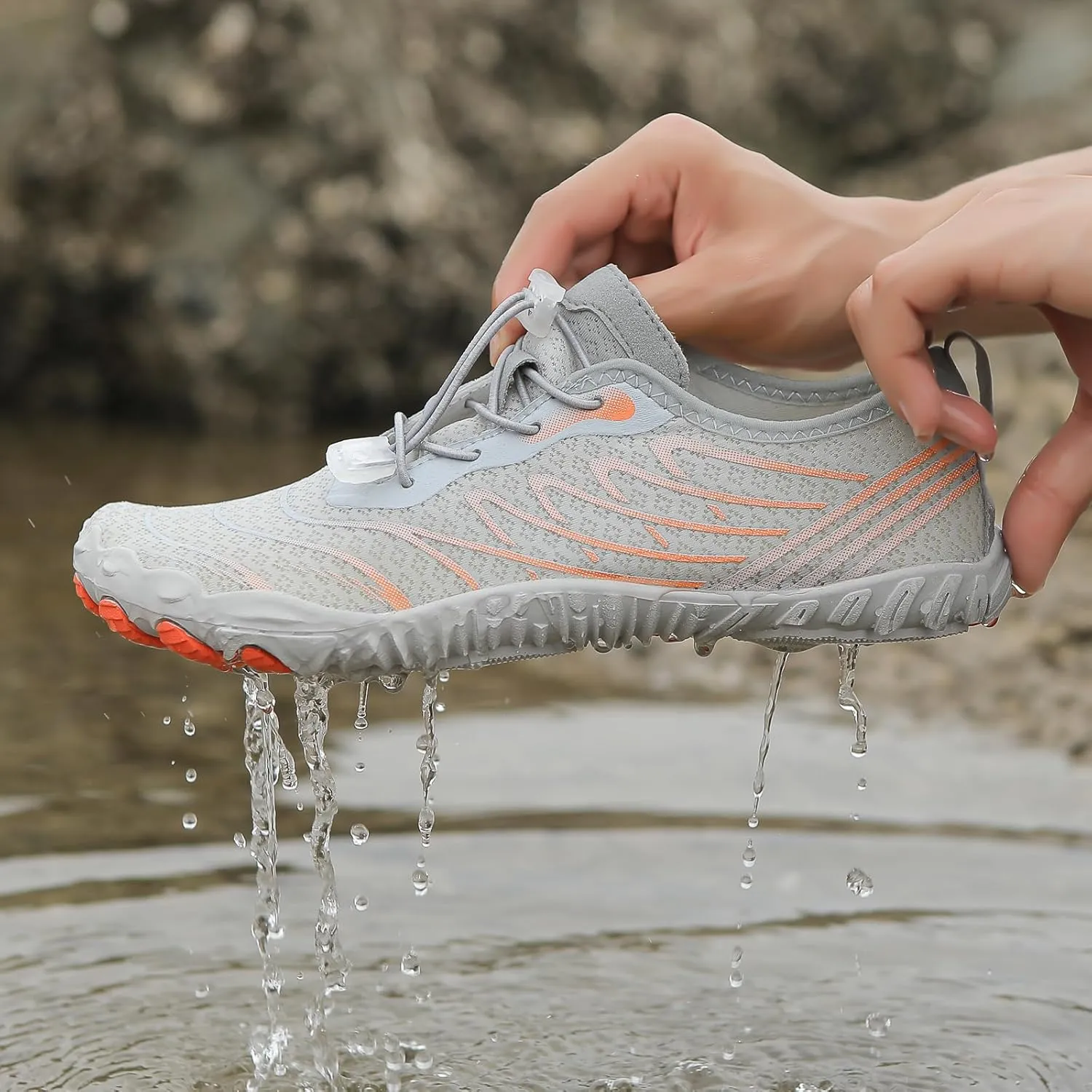Hike Shoes Women Men Pro Barefoot Shoes with Wide Toe Box Waterproof Trail Running Healthy & Non-Slip Barefoot Shoe Breathable Hiking Walking Shoe Sneakers