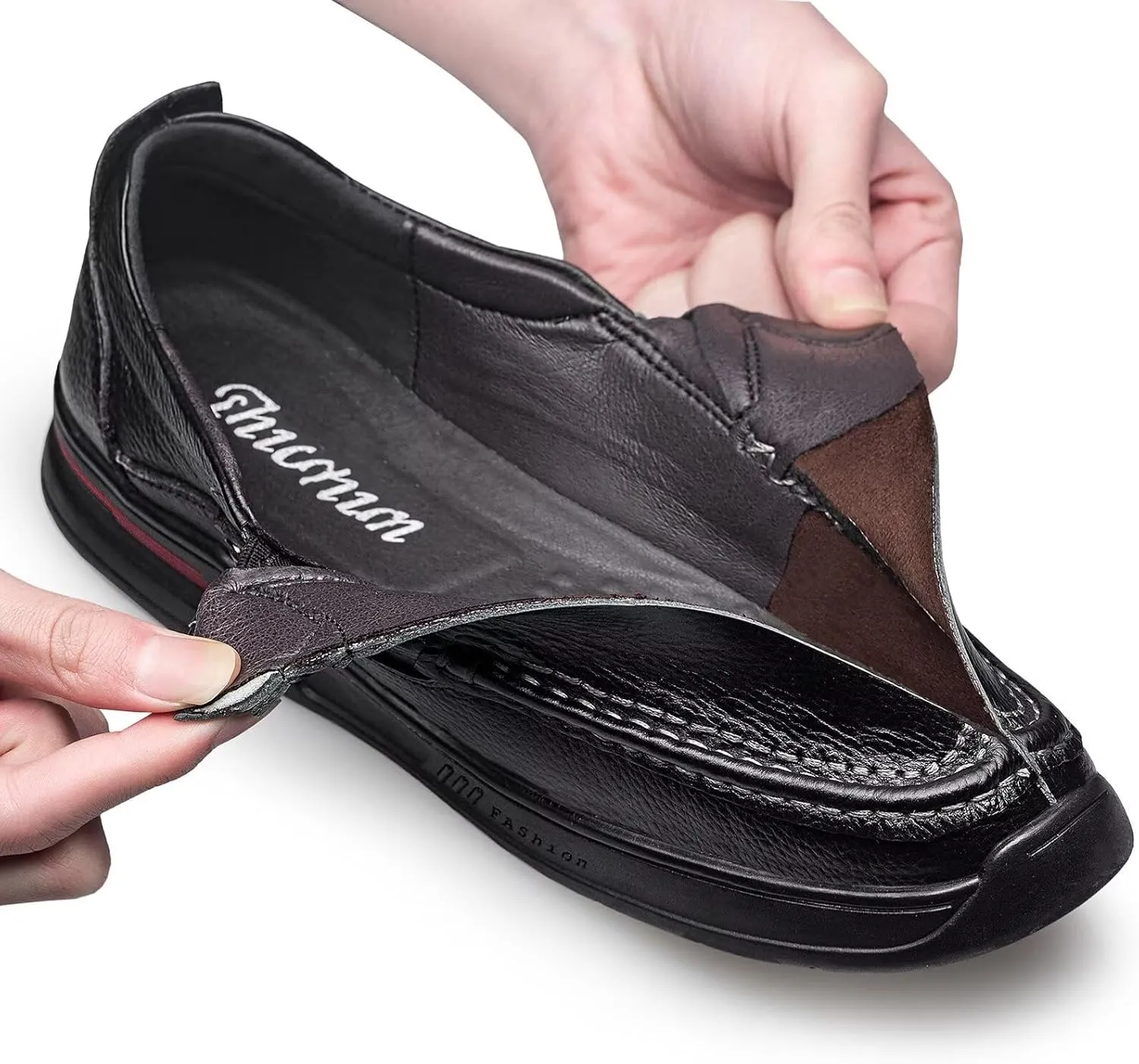 HNVAVQ Mens Leather Loafers Driving Shoes Office Business Shoes Walking Shoes